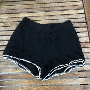 Black boutique shorts